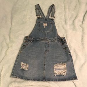Rue 21 overall denim skirt size M